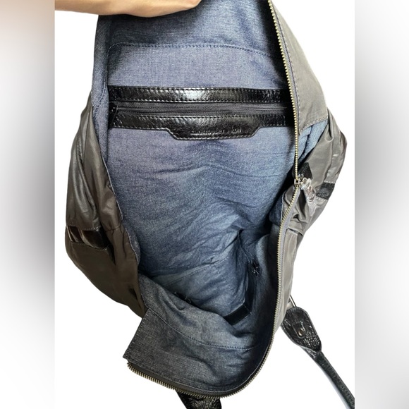 Christopher Kon Canvas/Leather Large Tote Bag/Purse - Picture 6 of 15